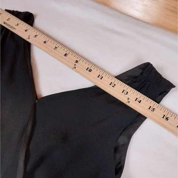 Madewell Star Night Wide Leg Black Romper Jumpsuit Sz XXS - Picture 14 of 14